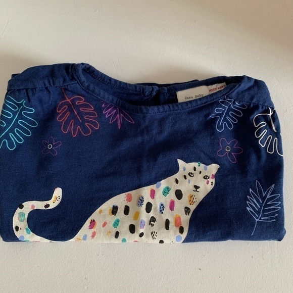 Zara| Short Sleeve Shirt/Top- Size 18-24 months - Picture 2 of 4